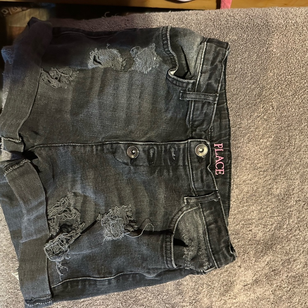 black womens shorts